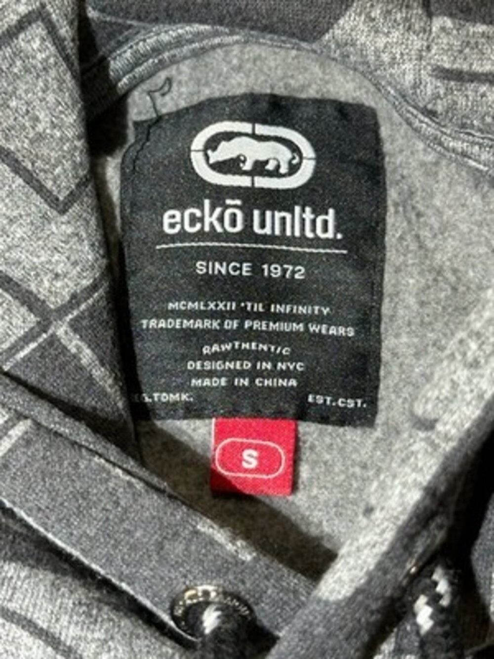 Ecko Unltd All Over Logo Hoodie Mens size XL New With Tags! - Picture 11 of 14